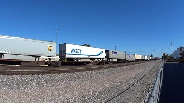 BNSF AC4400CW leads an Intermodal Very Rare!!