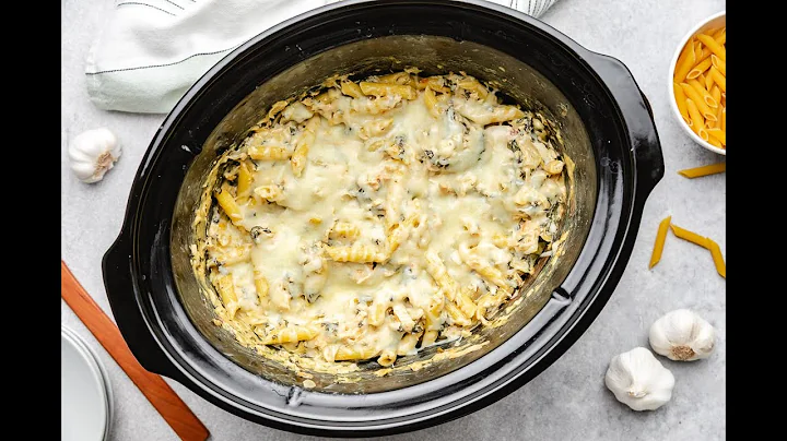 Slow Cooker Spinach Artichoke Chicken Pasta