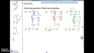 Math 8 1.2 lesson- Solving Multi-Step Equations