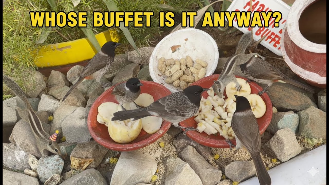 Cat TV | Dog TV | Pets TV  | Morning relexing videos | 4K Backyard Wildlife FEAST! 🐿️ Birds