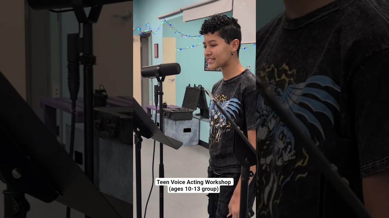 Teen Voice Acting Workshop (ages 10-13 group) performing our fantasy script set in a rowdy Tavern!