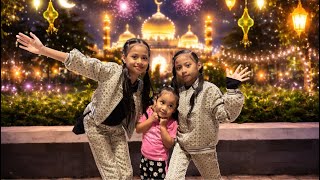 ALUNA DAN AMANDA TAKBIRAN KELILING DI ALUN ALUN!!