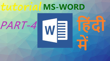 Microsoft office || Ms word tutorial Part-4 || creative learning by mk