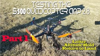 Testing the S500 Quadcopter AMP 2.8