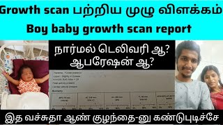 Boy Baby Growth Scan Report ❤️🤰| 7th and 9th month scan report