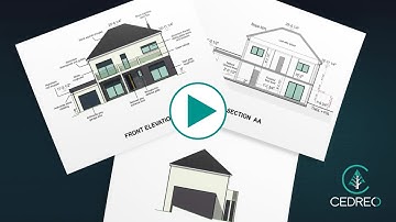 Cross Section & Elevation View with Cedreo