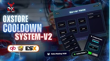 OXStore Police CoolDown System V2 | Fivem | Scripts | QB | Qbox | ESX