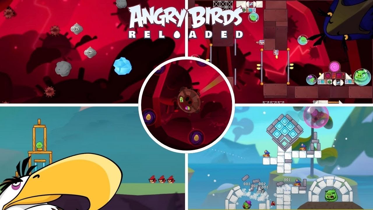 Angry Birds Reloaded Space Danger Zone Boss Battle (Mirror Worlds) Space Eagle 100%