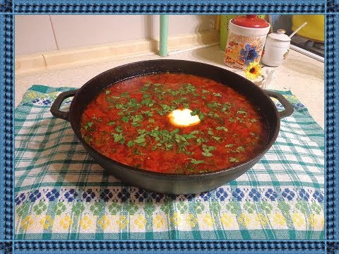 Вкусный БОРЩ НА СКОРУЮ РУКУ!