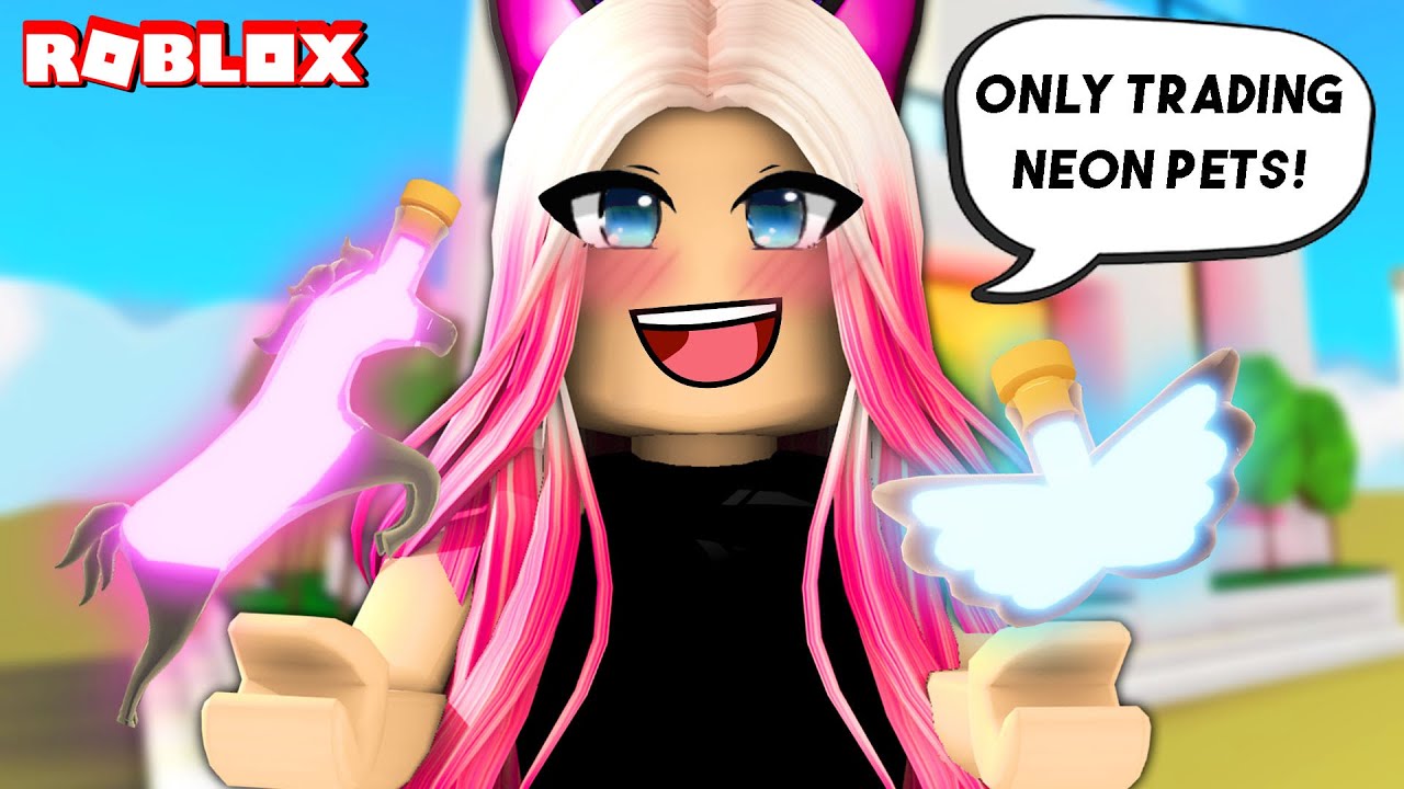 I Traded Potions For Neon Pets Only Adopt Me Trading Challenge Youtube - maxmello roblox adopt me avatar