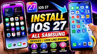How To Install Ios 27 All Samsung Any Android Devices | Installed IOS 27 Theme / Launcher  screenshot 3