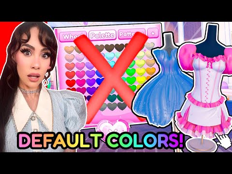 ONLY WEARING DEFAULT COLORS For EVERY OUTFIT In Dress To Impress *HARD*