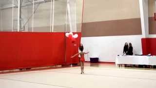 Michelle Varshavskiy Rhythmic Gymnastics Level 6 Hoop Michigan State Meet Feb 1, 2014