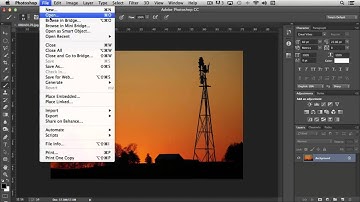 Photoshop Tutorial - Opening an existing document