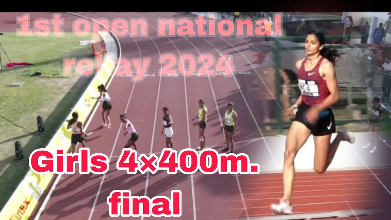 4×400m. girls rellay final... open national rellay carnival2024.. 3min ...