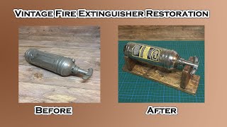 Vintage Fire Extinguisher Restoration... How To Restore Vintage Hand Held Fire Extinguisher