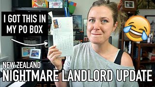 NZ NIGHTMARE LANDLORD UPDATE - 4 YEARS LATER... i received something in my PO box...