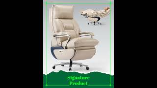 M80A Dual Motor Electric Executive Oice Chair with ootrest, Comortable Reclining Oice Chair Wide ...