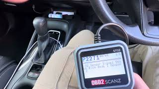 Toyota Corolla 2018 hatchback 02 sensor signal stuck rich Bank 1 Sensor 2.Fault Code P2271