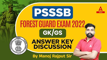 PSSSB Forest Guard Answer Key | GK GS | All Asked Question And Answer