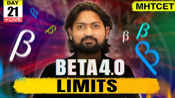 LIMITS - Class 11| MHTCET 2025 |Beta 4.0#mhtcet #mhtcet2025 #live #limits #mhtcet #beta4 #mhtcet2025