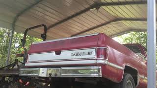 COLD START backfire 1986 chevy 305 18in glasspacks