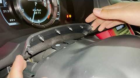 How to remove Lexus RC Instrument Cluster Lens