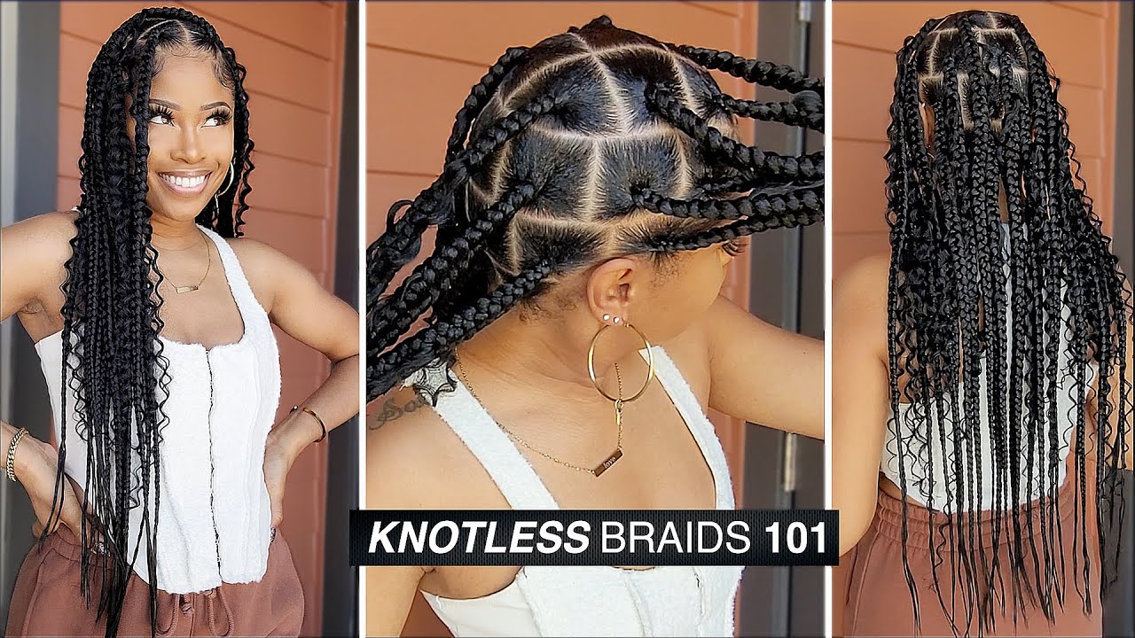 NEAT EASY KNOTLESS BOHO BRAIDS beginner Friendly YouTube