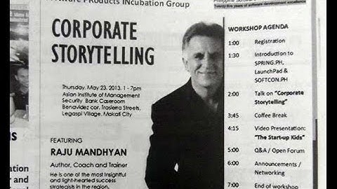 Storytelling & Pitching a Proposal