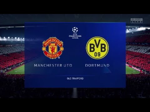 Manchester United Vs Borussia Dortmund Uefa Champions League Fifa 20 Full Gameplay Youtube