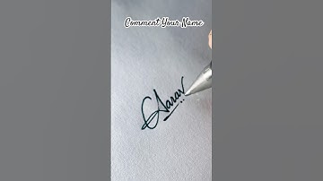 ❤️ Aarav Name Signature ✍️ 💕 #shortfeed #shorts #trendingshorts
