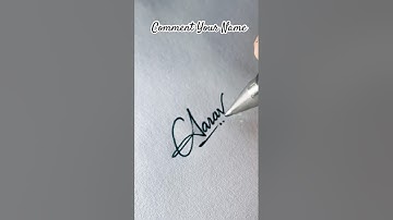 ❤️ Aarav Name Signature ✍️ 💕 #shortfeed #shorts #trendingshorts