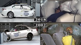 Toyota Camry  Safety Evolution From 2002 to 2018 / crash tests and rating