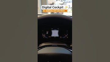 Mahindra XUV 3XO Digital cluster #shorts #youtubeshorts