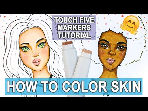 Touch Five Twin Markers Color Chart