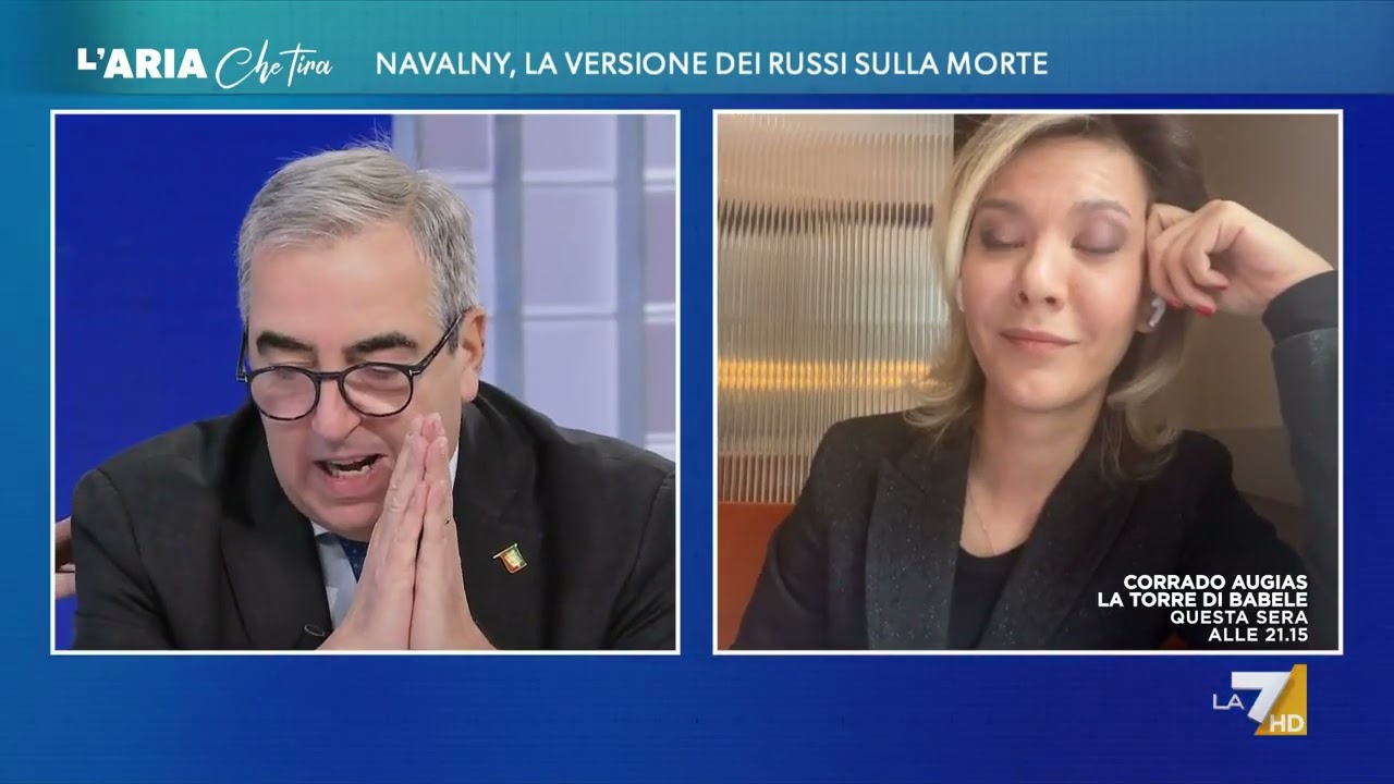 Navalny, scontro David Parenzo vs la giornalista russa Nadana Fridrikhson: 