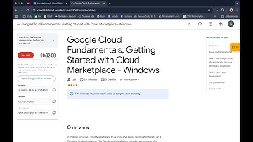 Google Cloud Fundamentals: Getting Started with Cloud Marketplace - Windows | #qwiklabs | #coursera