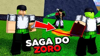 RECRIEI A SAGA DO ZORO ATE DERROTA O MIHAWK NO BLOX FRUITS!!