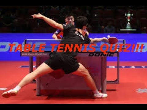 Table tennis rules quiz! 60 second quiz #10 - YouTube