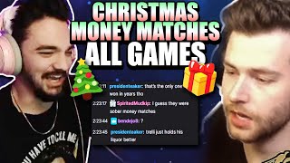 CHRISTMAS DRINKING MONEY MATCHES w/ Rexsi! - Smite