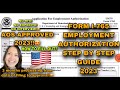 How to fill out form i765 application for employment authorization 2023  step by step guide 2023