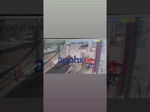 Αυτοκίνητο ανάποδα στην Εθνική