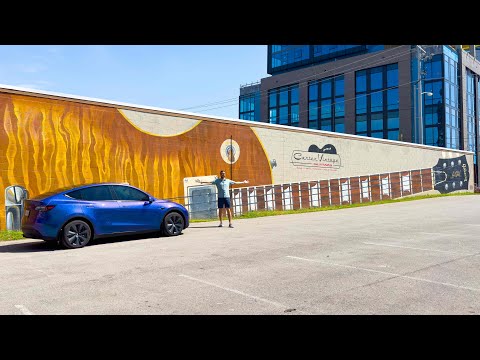 900 Mile Weekend Road Trip To Nashville For Luke Bryan Concert In Base Tesla Model Y AWD (4680)