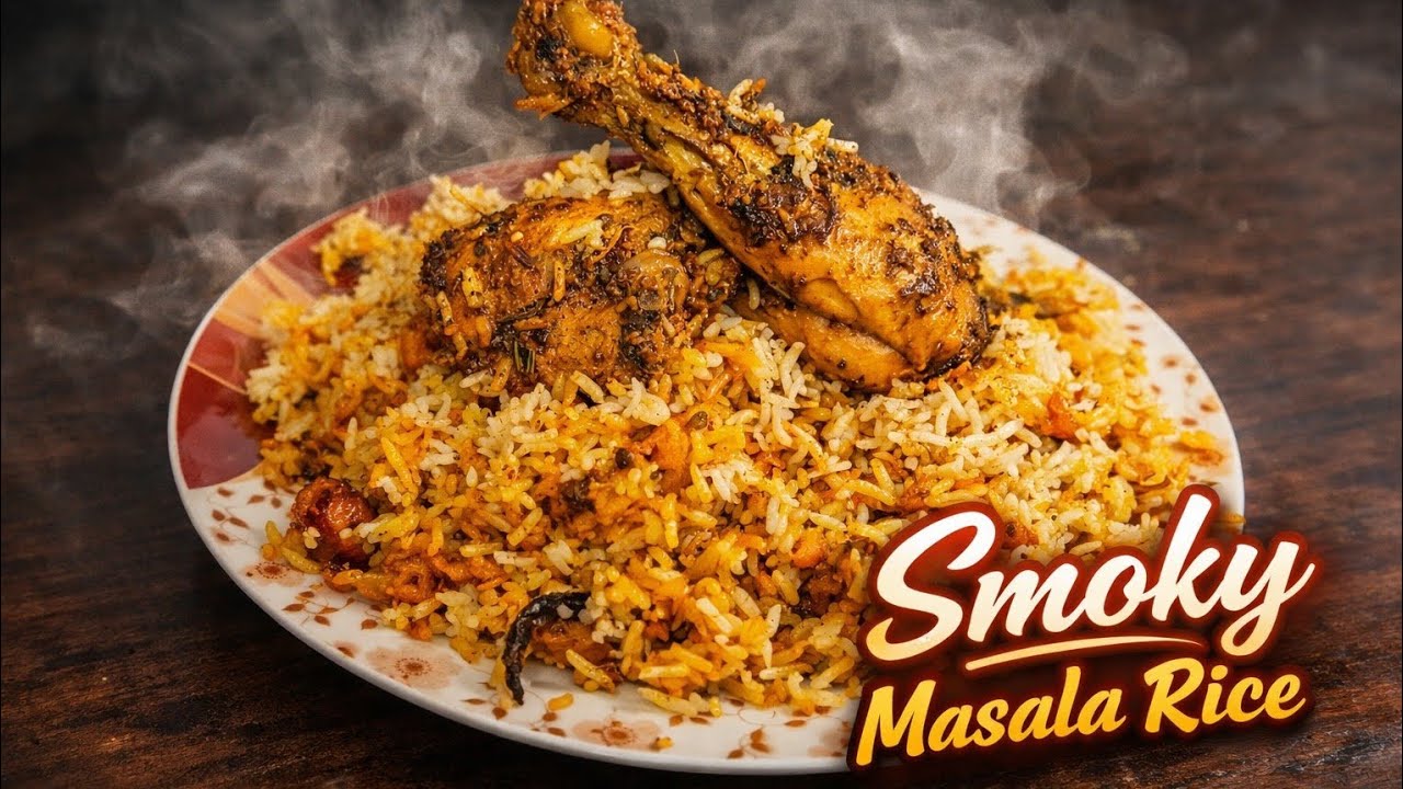 Chicken smokey rice  (Try must ) 😊😋