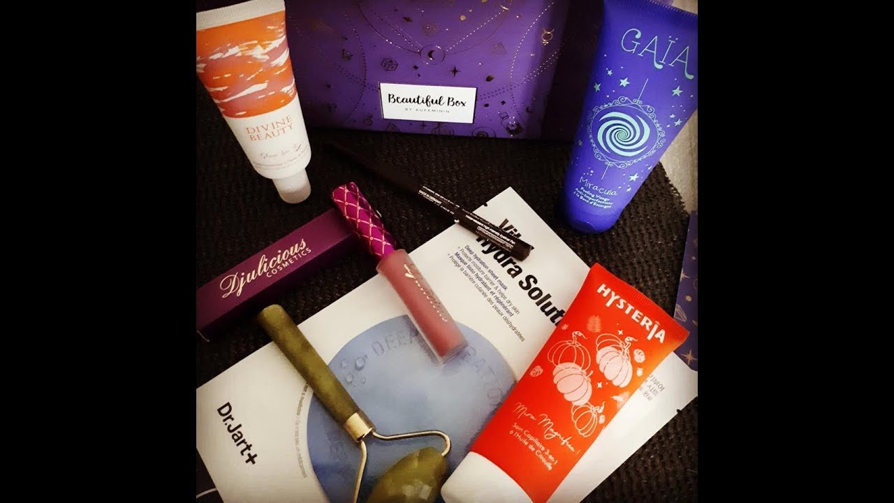 UNBOXING BEAUTIFUL BOX BY AU FEMININ OCTOBRE 2018 ET AVIS BEAUTIFUL BOX DE  SEPTEMBRE  2018