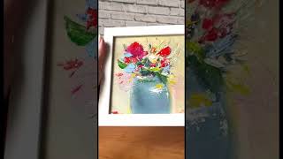Авторская картина маслом"Цветочный джаз". #алматы #казахстан #art #картинадляинтерьера  #живопись