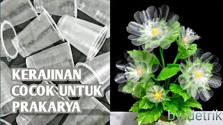 Cara Membuat Kerajinan Tangan dari Gelas Plastik - Beautiful Decorative Flowers Plastic Cups