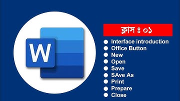 Microsoft Office Class   01| Office Button, New, Open, Save, Save as, Print, Prepare, Close