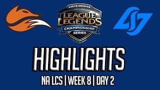 NA LCS GAME HIGHLIGHTS | Echo Fox vs Counter Logic Gaming | Week 8 | Day 2 | 2018