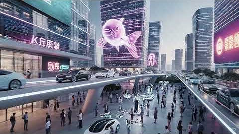 Futuristic City Video Generation